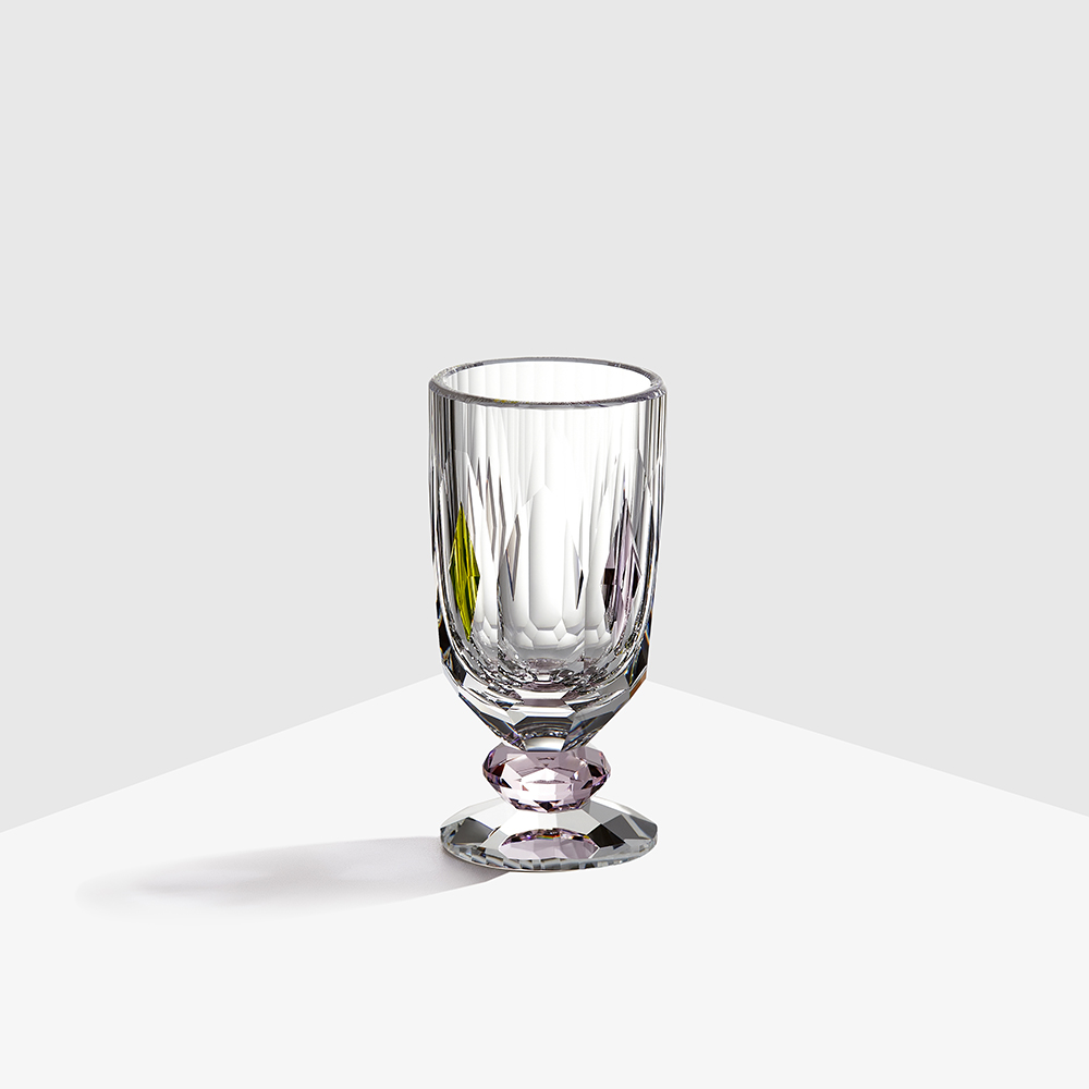 Copas de champán de cristal transparente Slimline